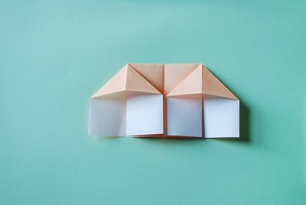 DIY origami dolls house instructions