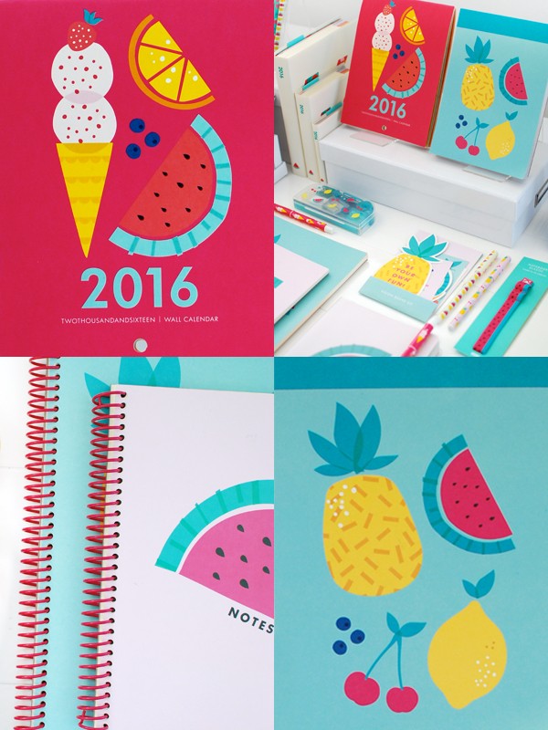 kikki.K 2016 calendars sneak peek via We Are Scout