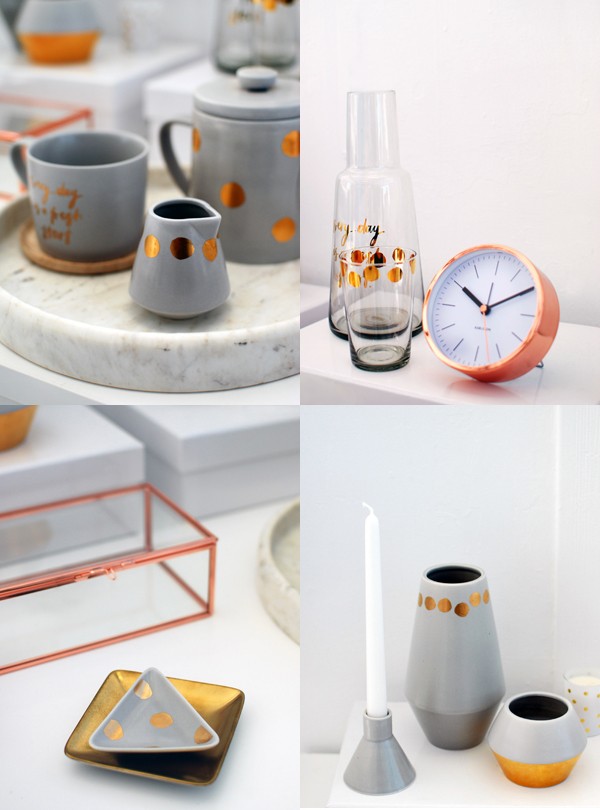 kikki.K copper homewares via We Are Scout