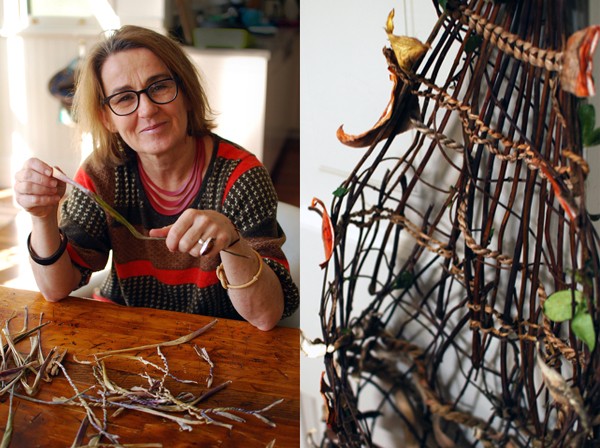 Fiber artist Nicole Robins in her Sydney studio - photo Lisa Tilse