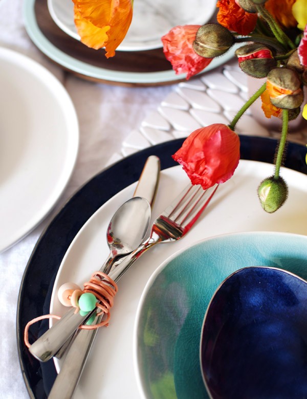 Blooming gorgeous table setting. Photography and styling by Lisa Tilse for We Are Scout.