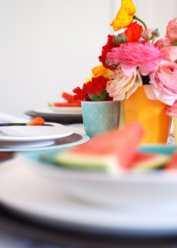 Blooming gorgeous table setting. Photography and styling by Lisa Tilse for We Are Scout.