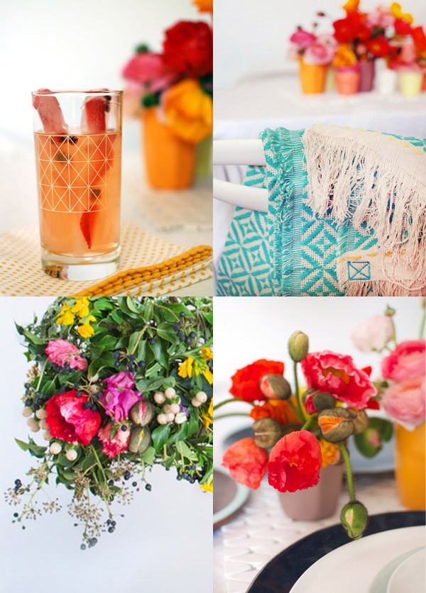 BLOOMING BEAUTY! How to style the ultimate spring brunch tabletop. Photos and styling by Lisa Tilse for We Are Scout.