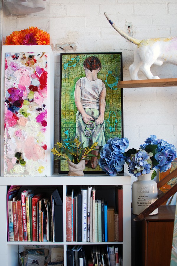 Studio of Australian artist Jessica Watts. Photo by Lisa Tilse for We Are Scout.