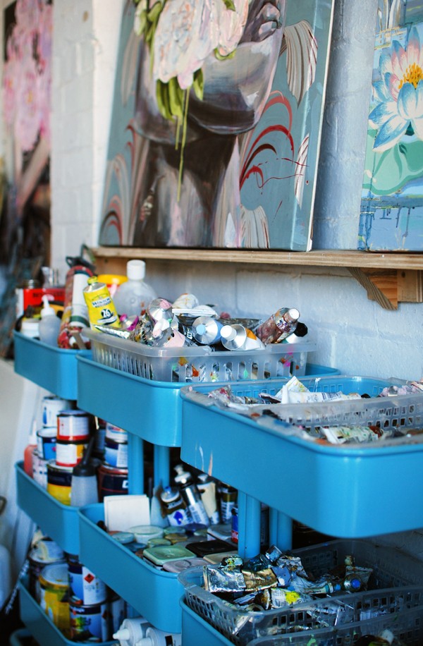 Studio of Australian artist Jessica Watts. Photo by Lisa Tilse for We Are Scout.