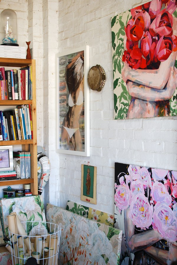 Studio of Australian artist Jessica Watts. Photo by Lisa Tilse for We Are Scout.