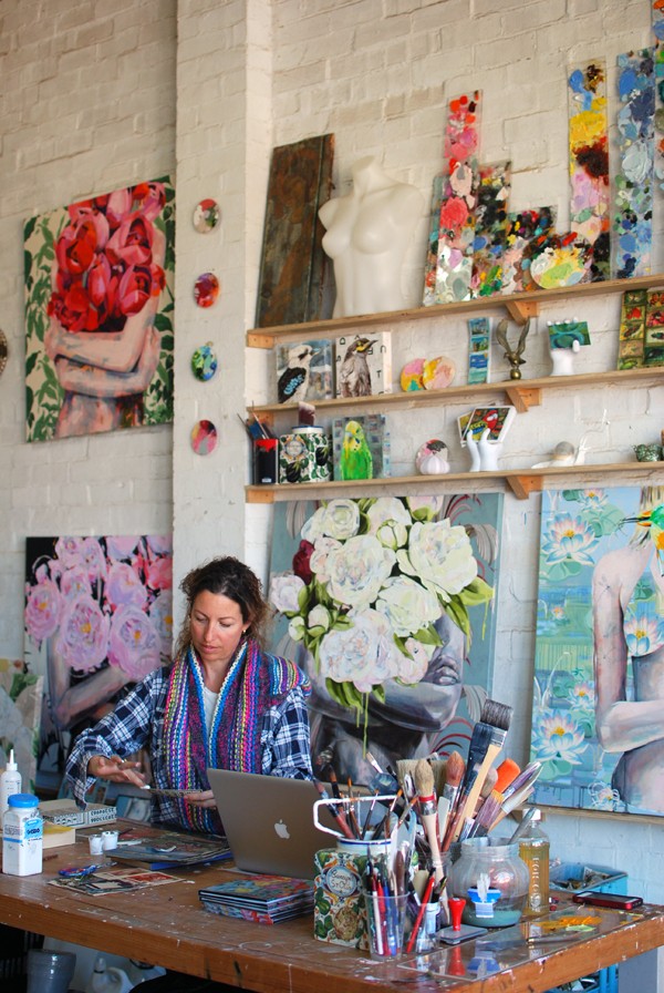 Studio of Australian artist Jessica Watts. Photo by Lisa Tilse for We Are Scout.