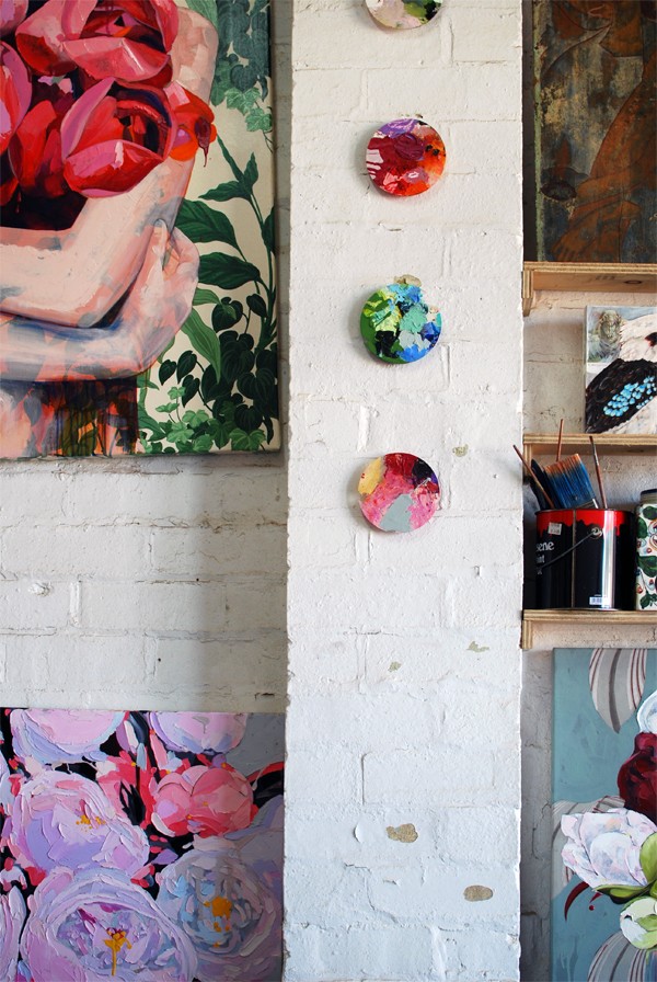 Studio of Australian artist Jessica Watts. Photo by Lisa Tilse for We Are Scout.