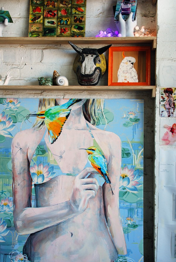 Studio of Australian artist Jessica Watts. Photo by Lisa Tilse for We Are Scout.