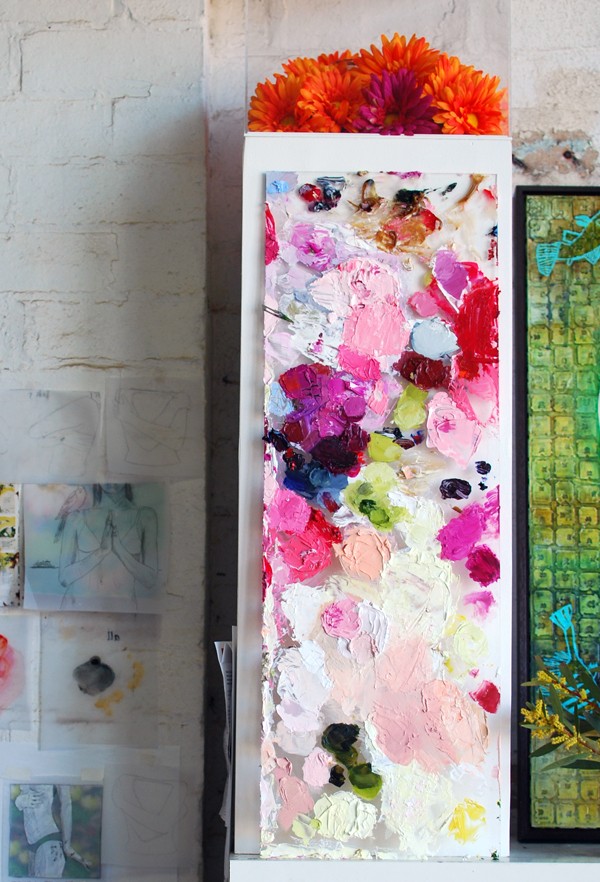 Studio of Australian artist Jessica Watts. Photo by Lisa Tilse for We Are Scout.