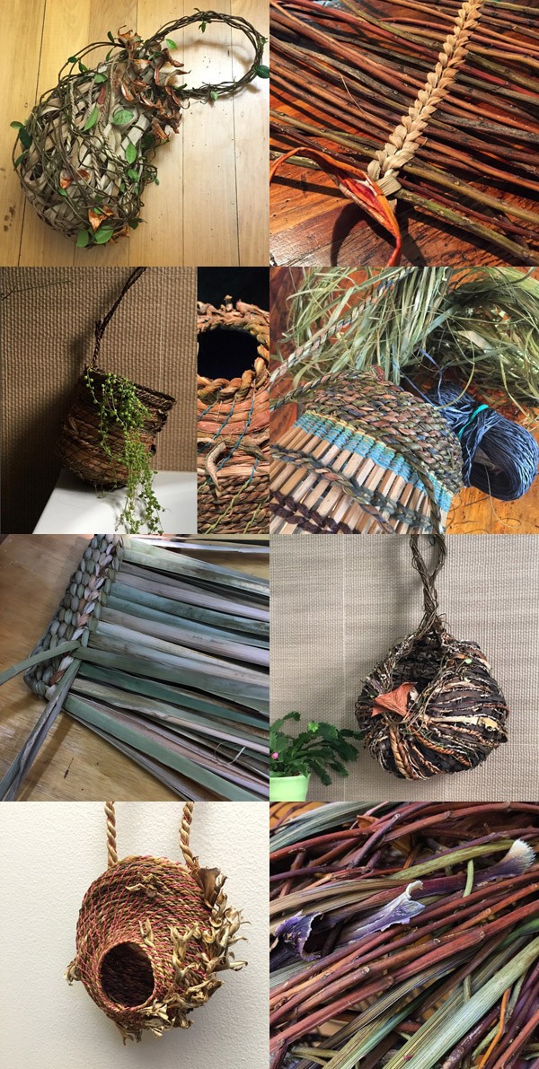 Fiber artist Nicole Robins aka Loosely Woven Basketry on Instagram