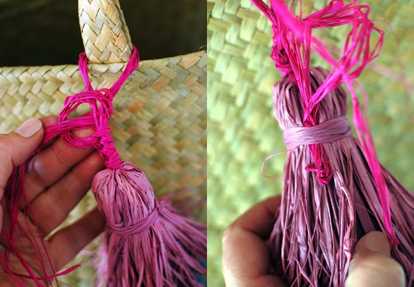 Learn how to make a layered raffia tassel