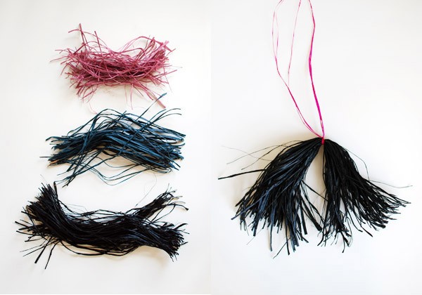 Learn how to make a layered raffia tassel