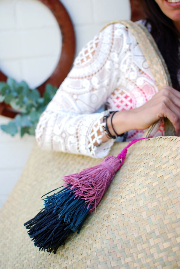 Learn how to make a layered raffia tassel