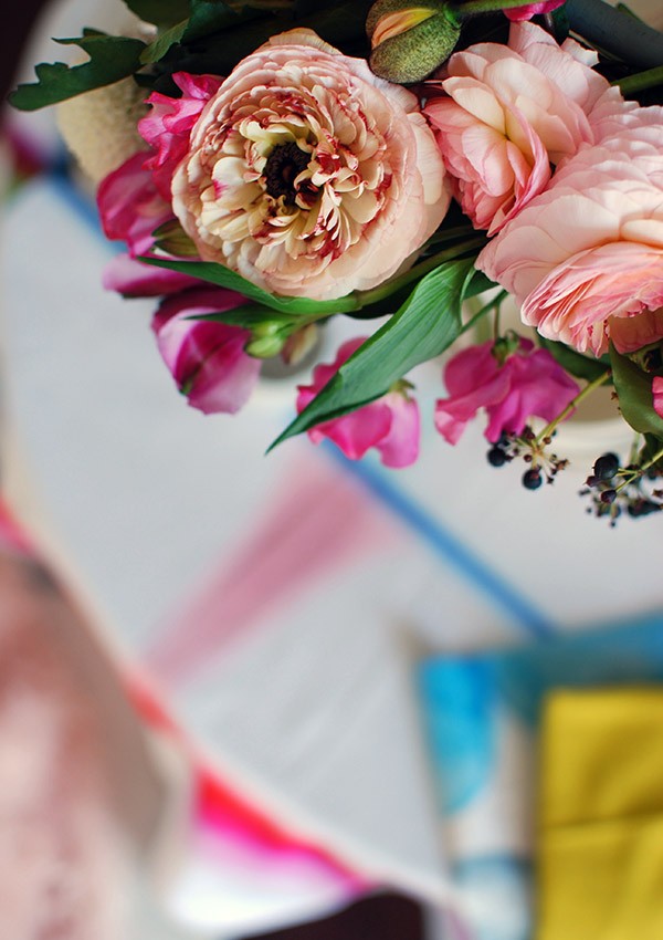 Beautiful details from our DIY flower chandelier.