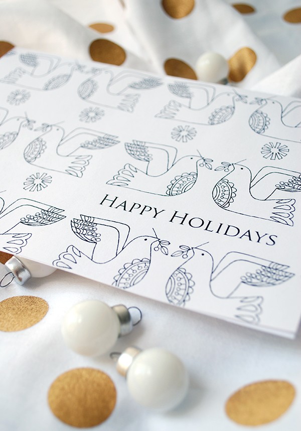 Free printable Christmas Cards - Lisa Tilse for We Are Scout