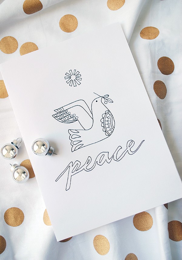 Free printable Christmas Cards - Lisa Tilse for We Are Scout