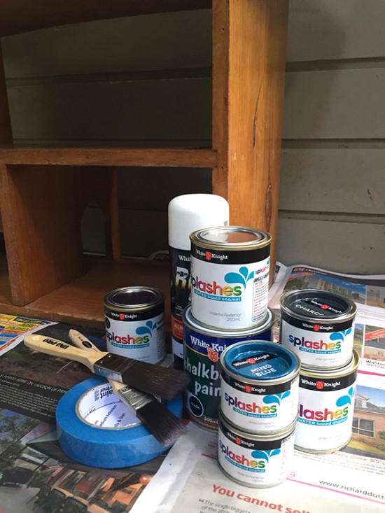 How to paint a doll house with a Scandinavian summer house style