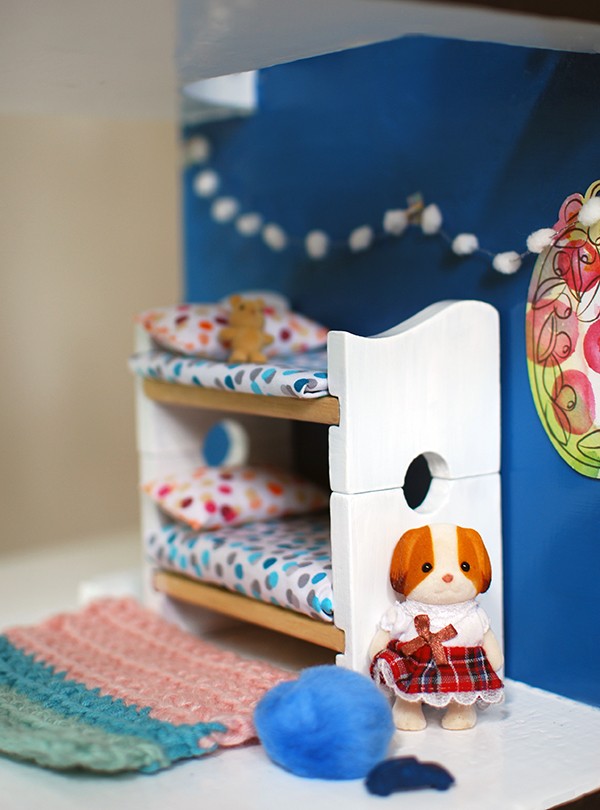 Scandi summer house-style doll house makeover. Photos by Lisa Tilse for We Are Scout.