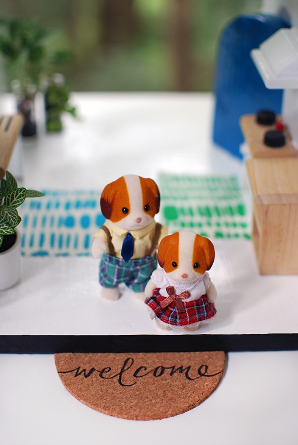 Scandi summer house-style doll house makeover. Photos by Lisa Tilse for We Are Scout.