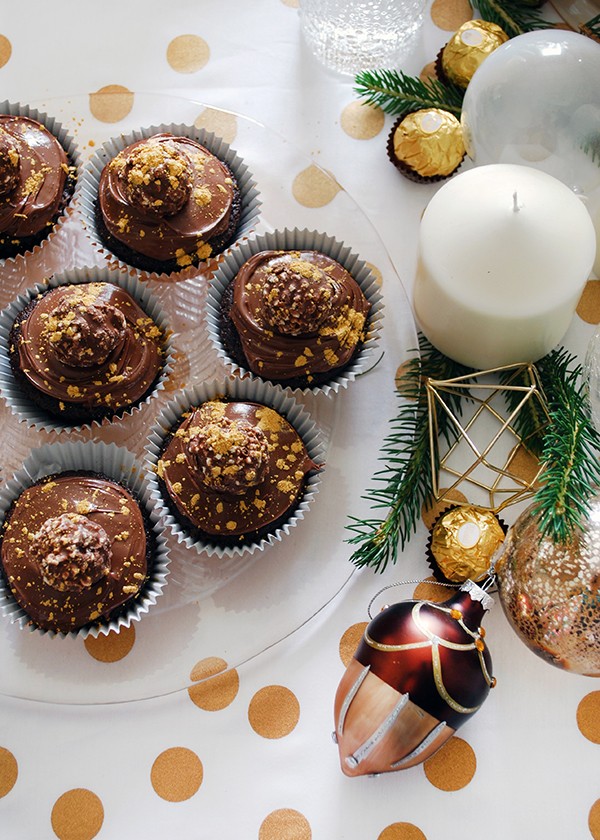 How to set your table with a decadent gold theme - and giant Ferrero Rochers. DIYs and photography by Lisa Tilse for We Are Scout.