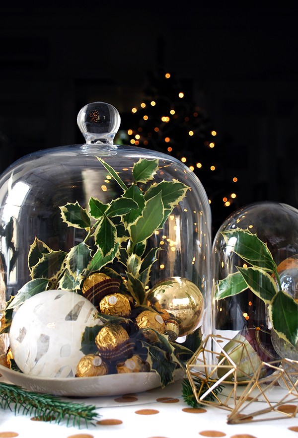 How to set your table with a decadent gold theme - and giant Ferrero Rochers. DIYs and photography by Lisa Tilse for We Are Scout.