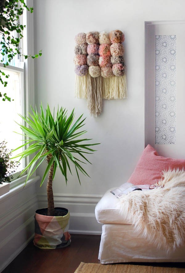 TOP 20 posts on We Are Scout 2015 - how to make a pom pom wall hanging