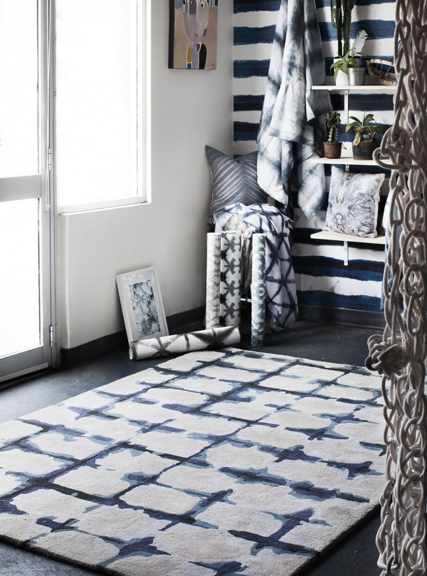 Shibori x Tappeti rug collaboration