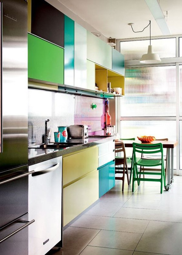 Colour in the Kitchen - the best examples.