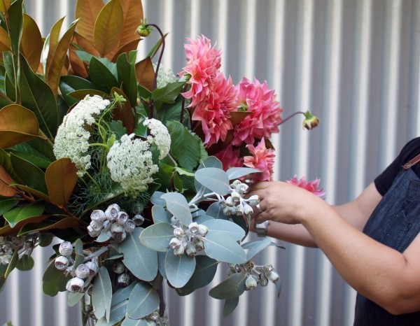 How to arrange flowers like a florist step 4