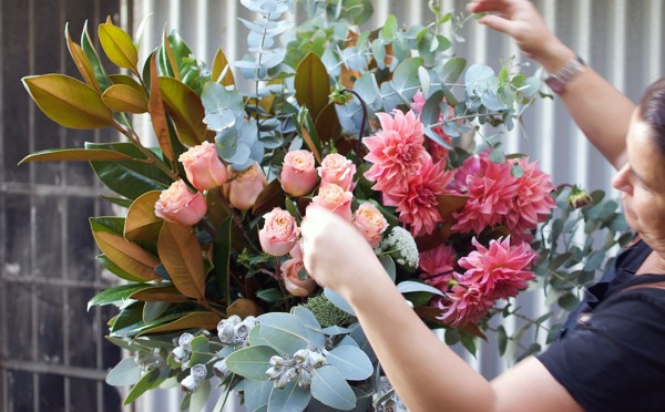 How to arrange flowers like a florist step 7