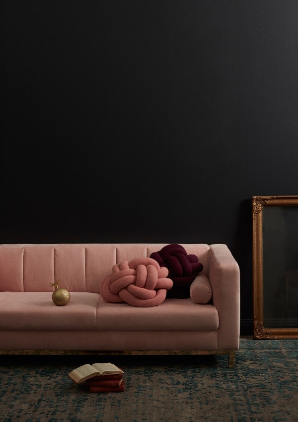 Incy Interiors Sybilla soft pink velvet kids sofa