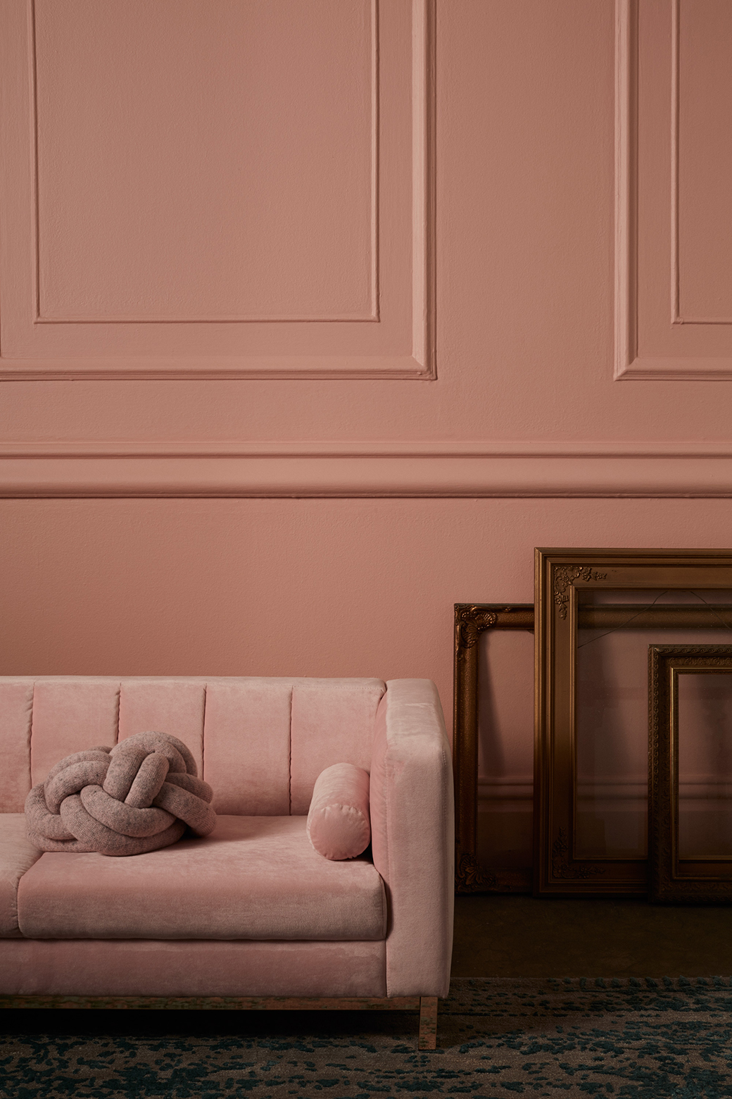 Incy Interiors Sybilla soft pink velvet kids sofa