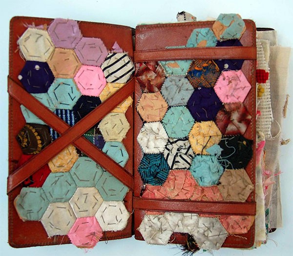 Textile artist Mandy Pattullo - sewn book