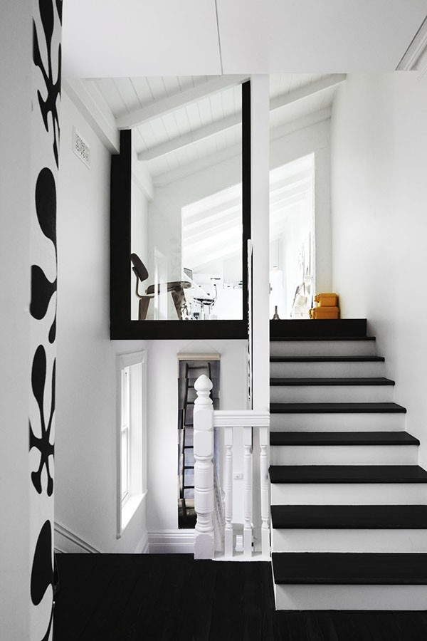 Black and white stairs! 