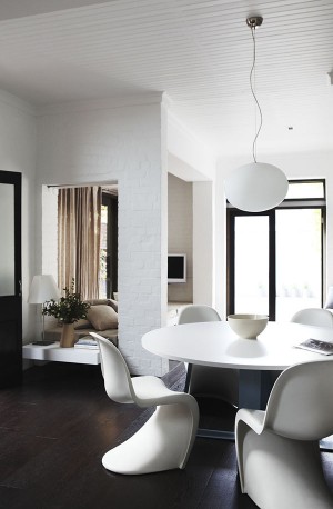 Whiting Architects - an award winning Melbourne practice - designed this handsome monochromatic home.