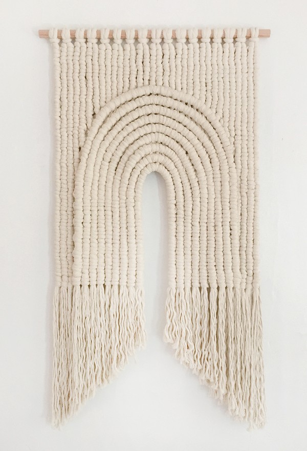 Macrame by Sally England Sacred Arch detail