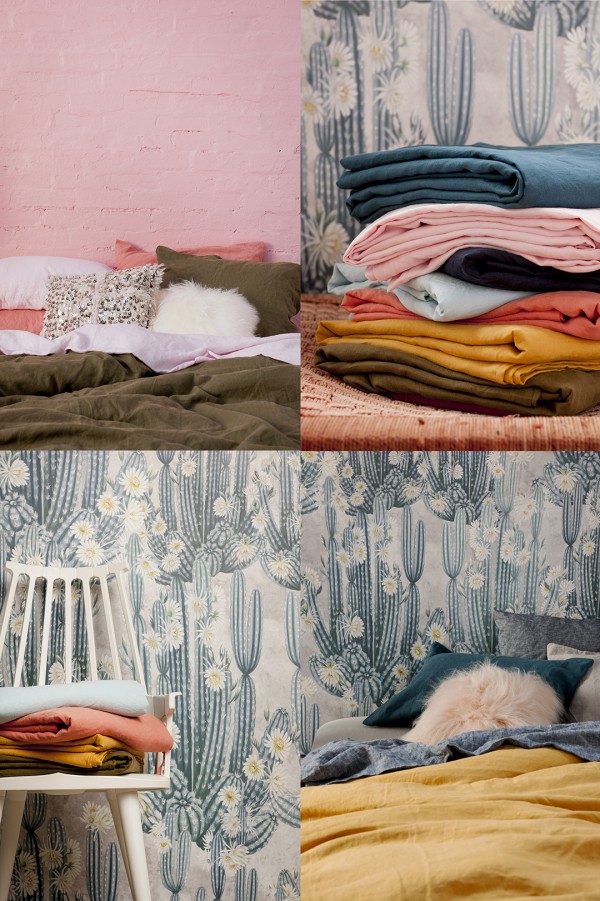 Australian brand Society Of Wanderers range of bed linen