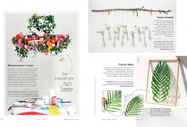 We Are Scout flower chandelier in Ma Vie Magazine