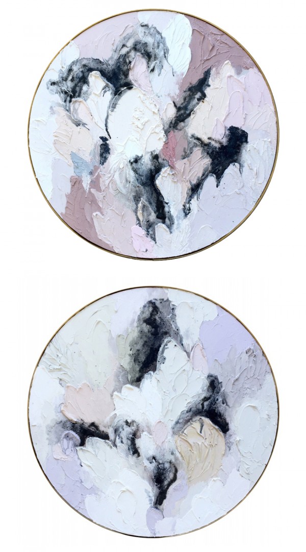 Lisa Madigan circular paintings