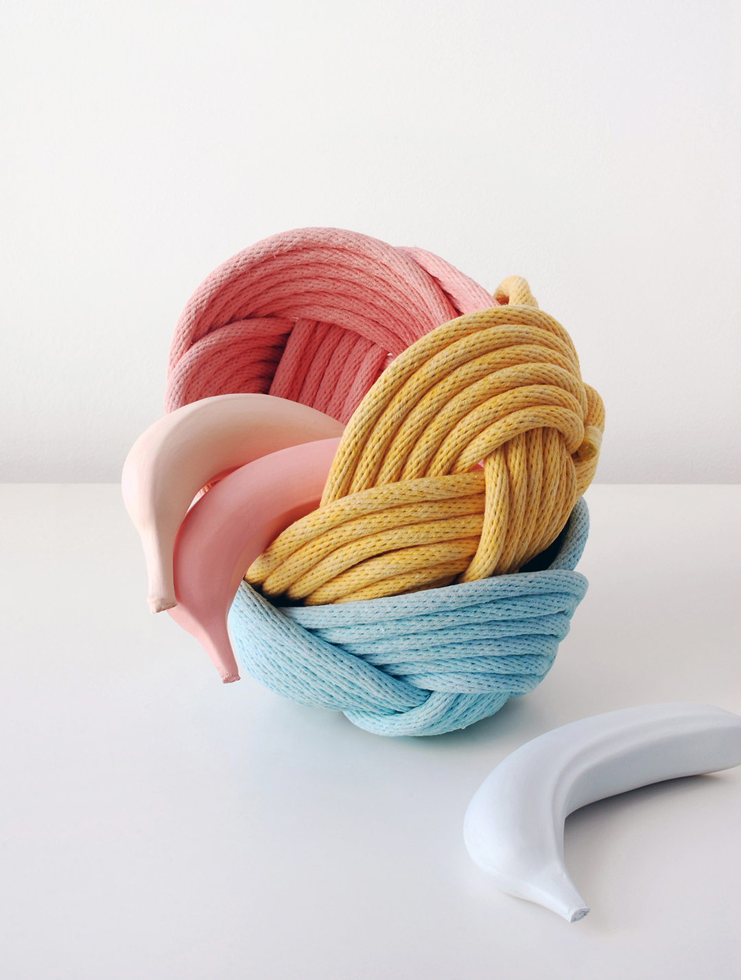 Weave bowls by Crayon Chick. Photo: Lisa Tilse