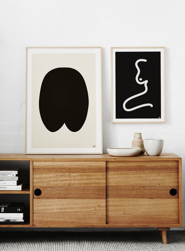 Prints by Australian artist Caroline Walls. Photo: Annette O'Brien.