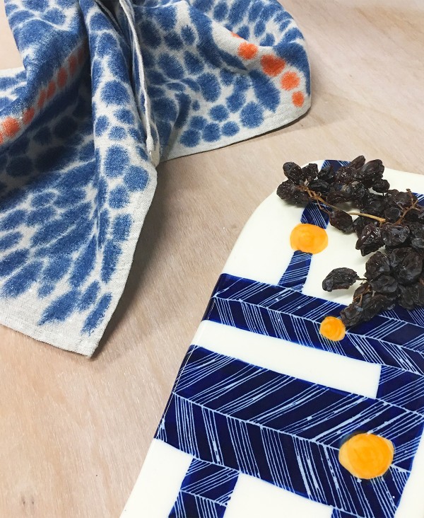 Trade the Mark ceramic platter