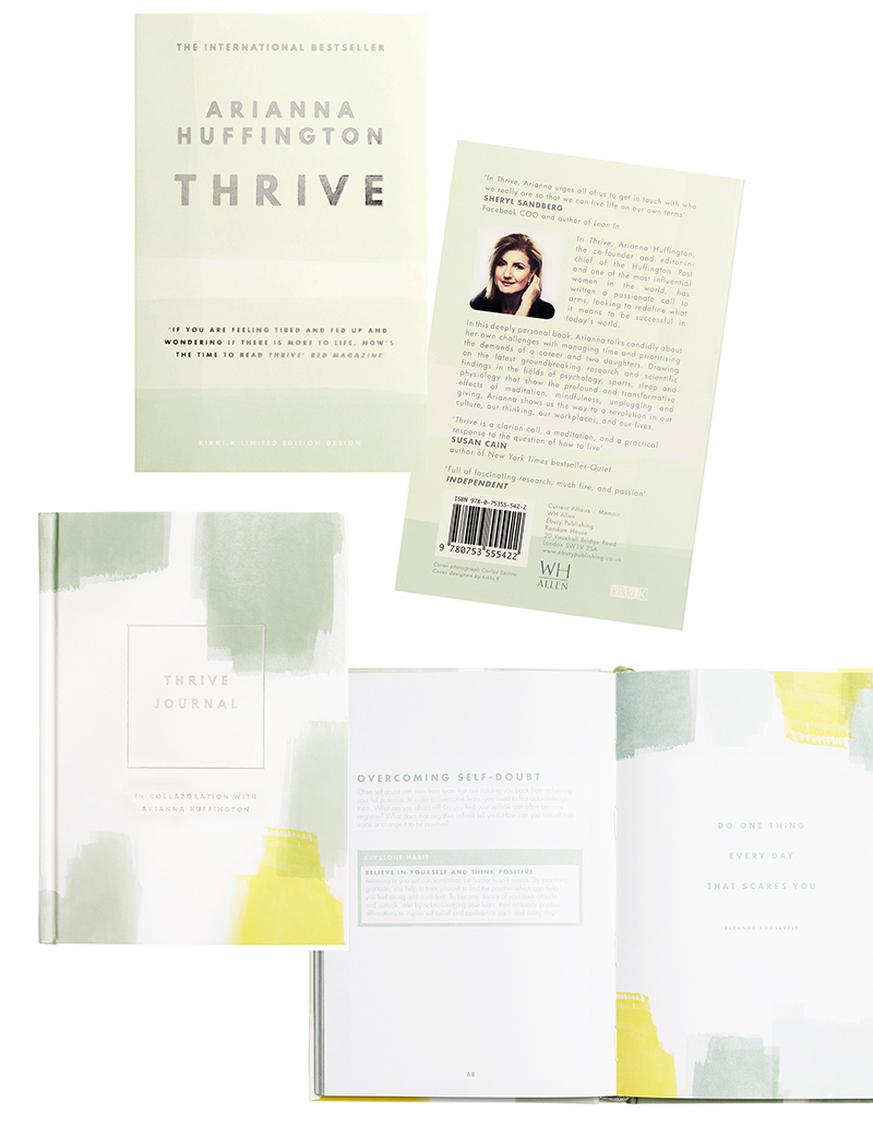 kikki.K Arianna Huffington collaboration - Thrive redesigned and an inspirational journal