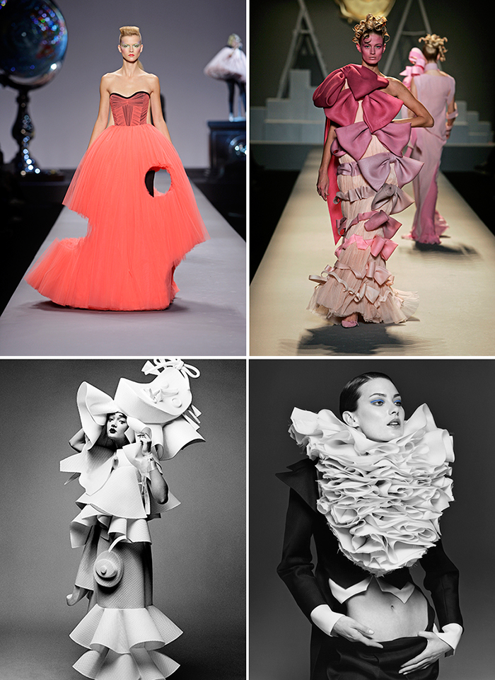 Viktor Horsting and Rolf Snoeren (Viktor&Rolf) gained critical acclaim for their rebellious approach to design, technical virtuosity, and experimental runway shows.