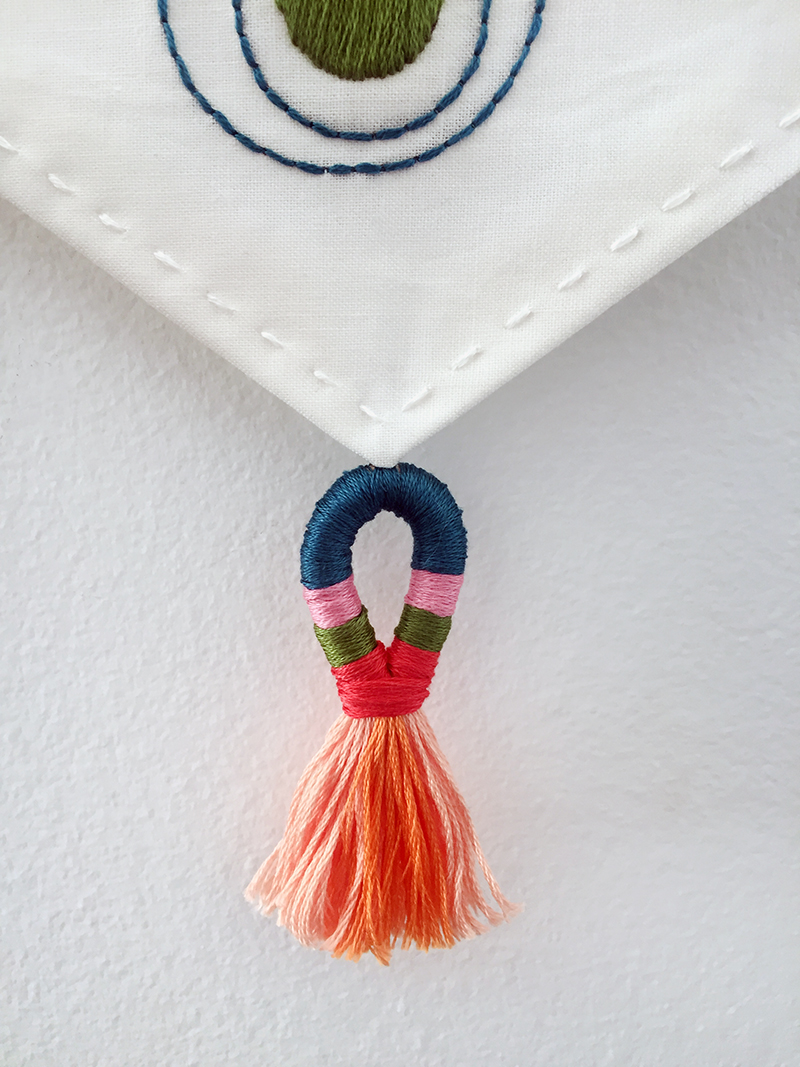 Embroidered wall hanging kit. Etsy Make for Good.