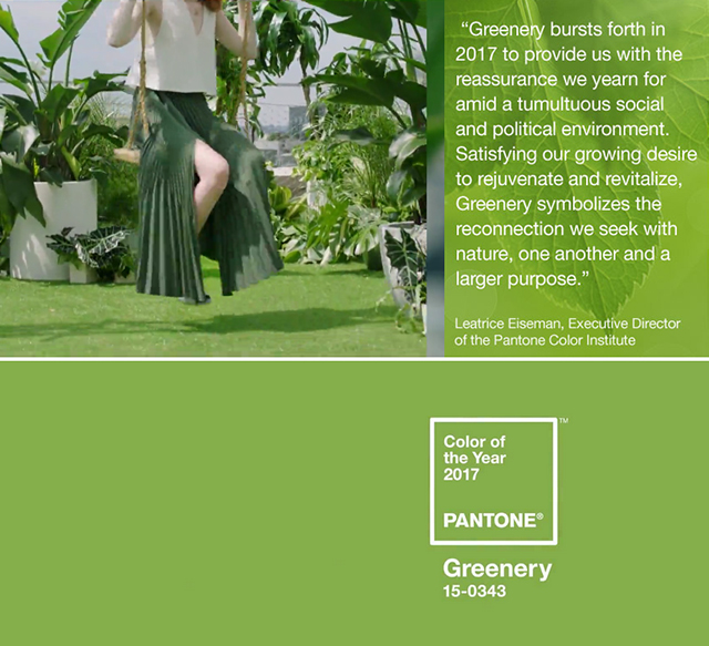 Pantone Colour of the Year 2017 - Greenery