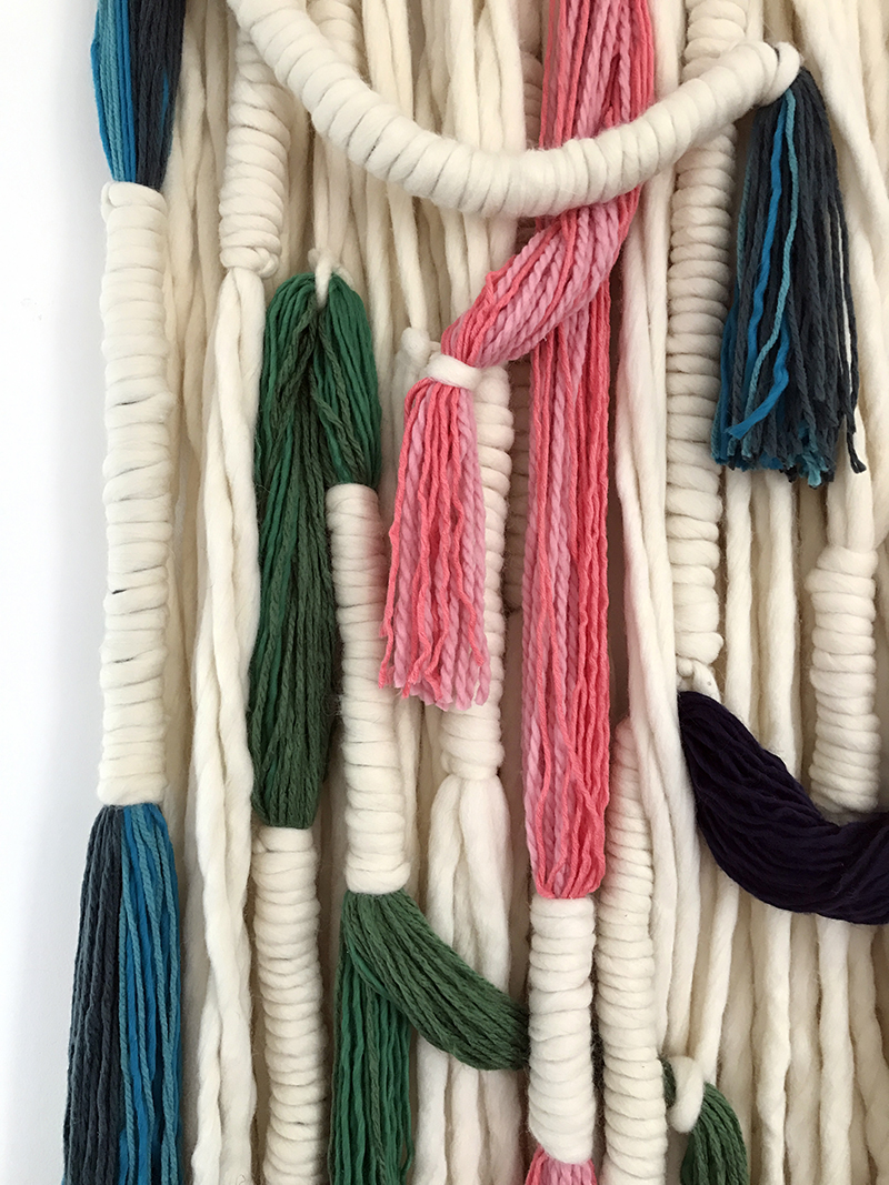 Make this amazing wool wall hanging