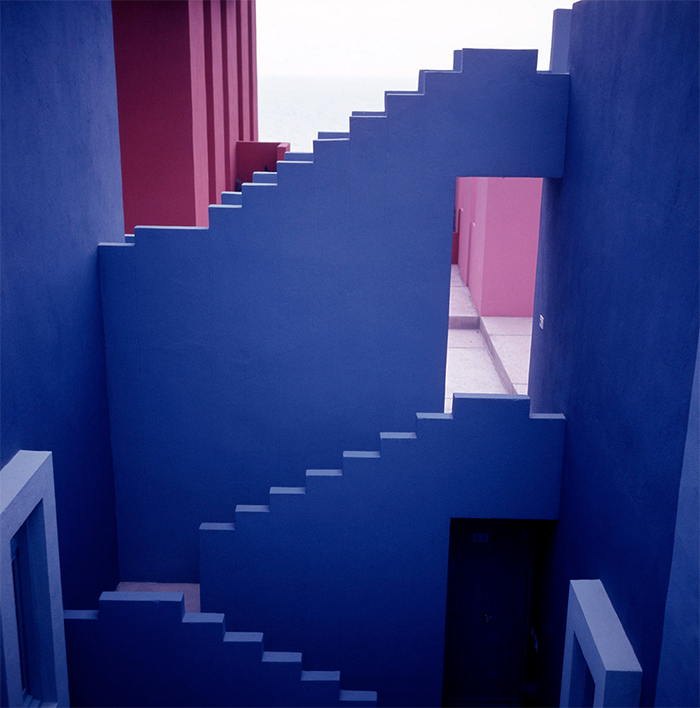 La Muralla Roja in Spain. Architect Ricardo Bofill.