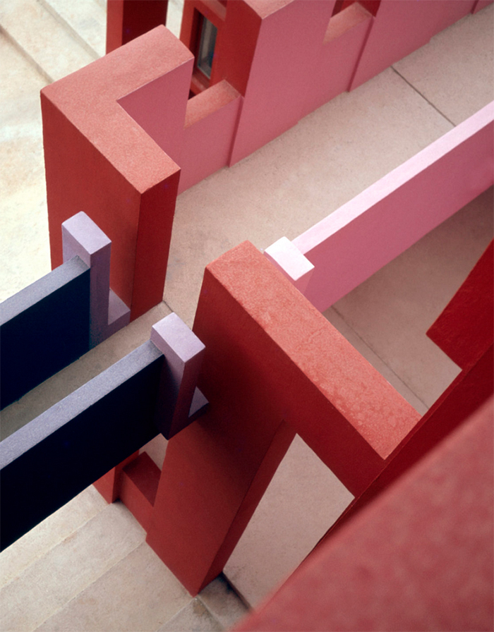 La Muralla Roja in Spain. Architect Ricardo Bofill.